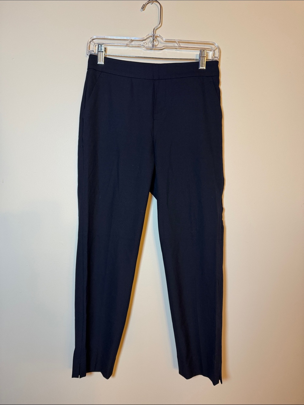 NWT Banana Republic Black Women's Hayden Straight-Leg Pants 2 Petite Navy